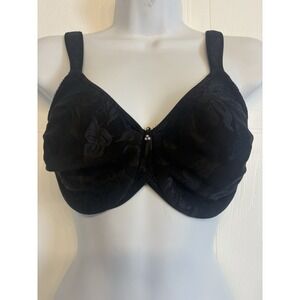 Wacoal 85567 Awareness Full Figure Underwire Bra Unlined Plus Size 34D Black